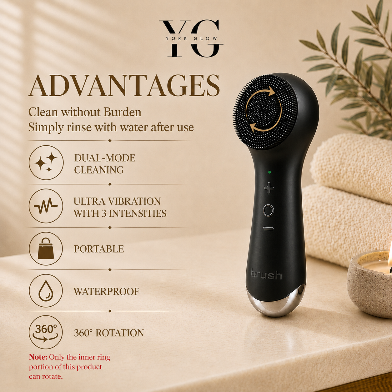 York Glow PureSpin Brush™