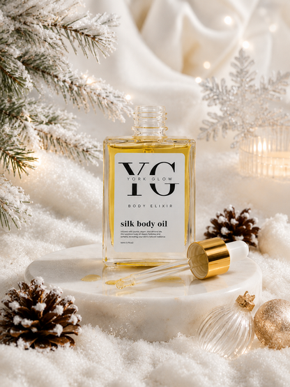 York Glow™ Silk Body Oil | Luxury Body Elixir
