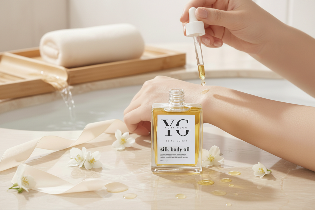 York Glow Silk Body Oil Slideshow Banner